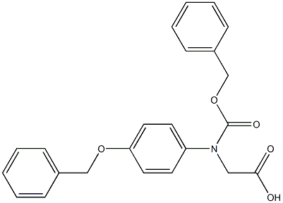 N-Cbz-R-4-(phenylmethoxy)-phenylglycine Structure