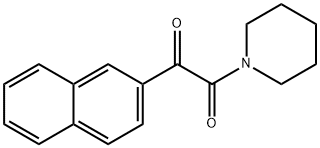 1-(naphthalen-2-yl)-2-(piperidin-1-yl)ethane-1,2-dione Structure