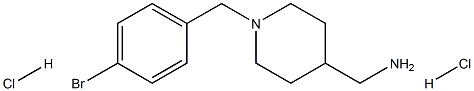 [1-(4-Bromobenzyl)piperidin-4-yl]methanamine dihydrochloride Structure