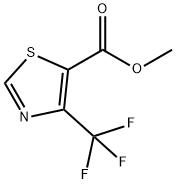 4-Trifluoromethyl-thiazole-5-carboxylic acid methyl ester 结构式