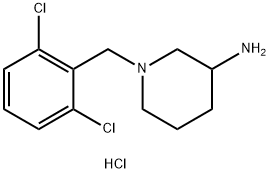 1-(2,6-DICHLOROBENZYL)PIPERIDIN-3-AMINE HYDROCHLORIDE Struktur
