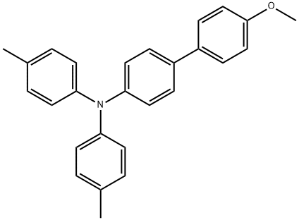 4'-メトキシ-N,N-ジ-p-トリル-[1,1'-ビフェニル]-4-アミン 化学構造式