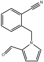 2-[(2-formylpyrrol-1-yl)methyl]benzonitrile Structure