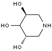 (3S,5S)-piperidine-3,4,5-triol 结构式