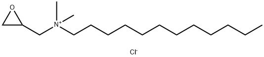 dodecyl-dimethyl-(oxiran-2-ylmethyl)azanium,chloride 结构式