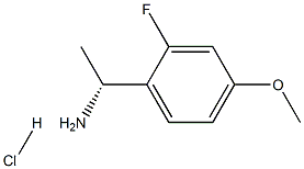 (1R)-1-(2-FLUORO-4-METHOXYPHENYL)ETHYLAMINE HYDROCHLORIDE Structure