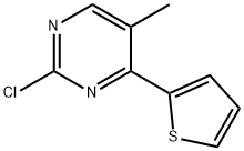 2-Chloro-5-methyl-4-(thiophen-2-yl)pyrimidine Struktur