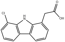 9H-Carbazole-1-acetic acid, 8-chloro- Structure