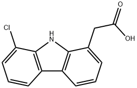 9H-Carbazole-1-acetic acid, 8-chloro- 结构式