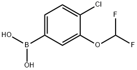Boronic acid, B-[4-chloro-3-(difluoromethoxy)phenyl]- Structure