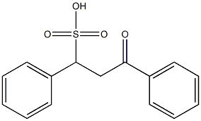 3-oxo-1,3-diphenylpropane-1-sulfonic acid 结构式
