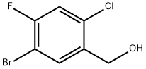 (5-Bromo-2-chloro-4-fluoro-phenyl)-methanol 化学構造式