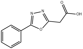 2-(5-phenyl-1,3,4-oxadiazol-2-yl)acetic acid 结构式