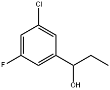 1-(3-Chloro-5-fluorophenyl)-1-propanol Structure