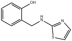 2-((噻唑-2-基氨基)甲基)苯酚, 13159-88-1, 结构式