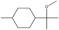 Cyclohexane, 1-(1-methoxy-1-methylethyl)-4-methyl-,13213-31-5,结构式