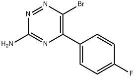 6-溴-5-(4-氟苯基)-1,2,4-三嗪-3-胺,1321517-59-2,结构式