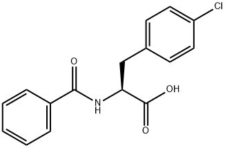 N-苯甲酰基-L-4-氯苯丙氨酸, 132210-40-3, 结构式