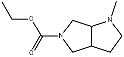 ETHYL 2-METHYL-2,7-DIAZABICYCLO[3.3.0]OCTANE-7-CARBOXYLATE Struktur