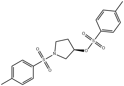 3-Pyrrolidinol,1-[(4-methylphenyl)sulfonyl]-, 3-(4-methylbenzenesulfonate), (3R)- Structure