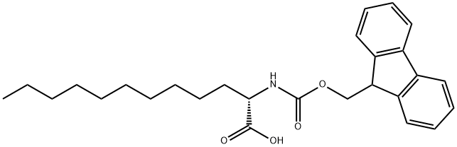 (2S)-2-(Fmoc-amino)dodecanoic acid Structure