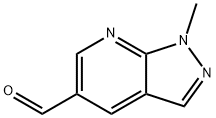 1-甲基-1H-吡唑并[3,4-B]吡啶-5-甲醛 结构式