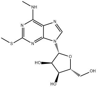 N6-Methyl-2-methylthioadenosine 结构式