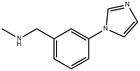 1-(3-(1H-imidazol-1-yl)phenyl)-N-methylmethanamine Struktur