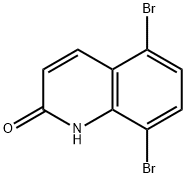 5,8-dibromoquinolin-2-ol Struktur