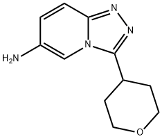 3-(Oxan-4-yl)-[1,2,4]triazolo[4,3-a]pyridin-6-amine Struktur