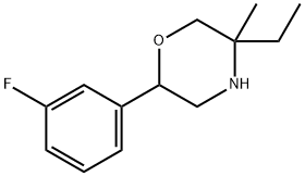5-ethyl-2-(3-fluorophenyl)-5-methylmorpholine 结构式