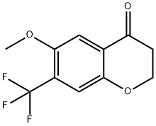 6-METHOXY-7-(TRIFLUOROMETHYL)CHROMAN-4-ONE Structure