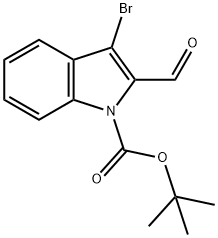 TERT-BUTYL 3-BROMO-2-FORMYL-1H-INDOLE-1-CARBOXYLATE,1346156-91-9,结构式