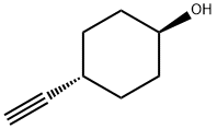 trans-4-ethynylcyclohexan-1-ol 结构式