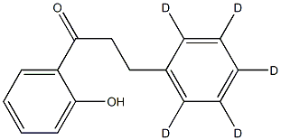1-(2-hydroxyphenyl)-3-(2,3,4,5,6-pentadeuteriophenyl)propan-1-one Struktur