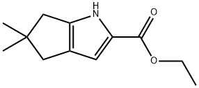 ETHYL 5,5-DIMETHYL-1,4,5,6-TETRAHYDROCYCLOPENTA[B]PYRROLE-2-CARBOXYLATE Structure