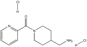 [4-(Aminomethyl)piperidin-1-yl](pyridin-2-yl)methanone dihydrochloride Struktur