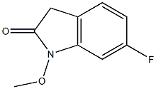 6-氟-1-甲氧基二氢吲-2-酮,1350840-20-8,结构式