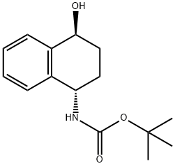 Tert-butyl ((1S,4S)-4-hydroxy-1,2,3,4-tetrahydronaphthalen-1-yl)carbamate Structure
