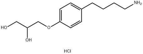 3-(4-(4-aminobutyl)phenoxy)propane-1,2-diol Structure