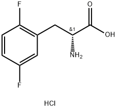 2,5-Difluoro-D-Phenylalanine hydrochloride Struktur