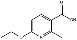6-Ethoxy-2-methyl-nicotinic acid Struktur