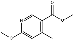 2-甲氧基-4-甲基吡啶-5-羧酸甲酯, 1355229-36-5, 结构式