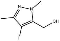 (4-碘-1,3-二甲基-1H-吡唑-5-基)甲醇, 1356998-41-8, 结构式