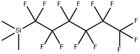 Silane, trimethyl(tridecafluorohexyl)- Struktur