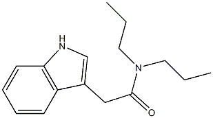 N,N-dipropylindole-3-acetamide 结构式