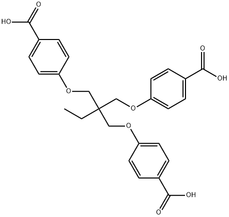 4,4'-[[2-[(4-carboxyphenoxy)methyl]-2-ethylpropane-1,3-diyl]dioxy]dibenzoic acid|4,4'-[[2-[(4-carboxyphenoxy)methyl]-2-ethylpropane-1,3-diyl]dioxy]dibenzoic acid