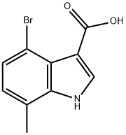 4-bromo-7-methyl-1H-indole-3-carboxylic acid Structure