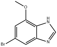 1H-苯并咪唑,5-溴-7-甲氧基- 结构式