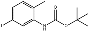 (5-碘-2-甲基苯基)氨基甲酸叔丁酯, 1361344-08-2, 结构式